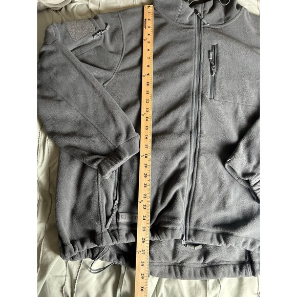 Baerskin Tactical Hoodie Mens 2XL Gray Fleece Full Zip Utility Jacket Outdoor - Picture 6 of 8